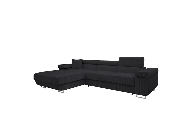 Gabina Soffa med Divan 3-sits - Mörkgrå - Products - Möbler - Soffa - Divansoffa & schäslongsoffa - 3 sits soffa med divan