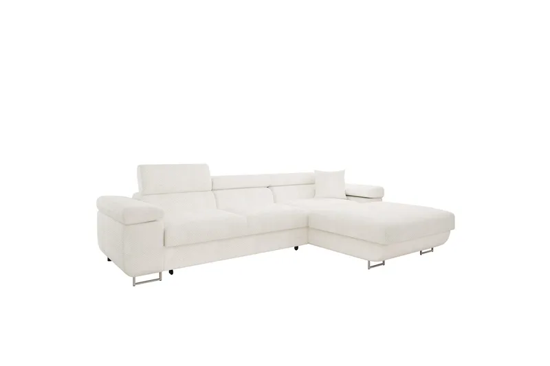 Gabina Soffa med Divan 3-sits - Vit - Products - Möbler - Soffa - Divansoffa & schäslongsoffa - 3 sits soffa med divan