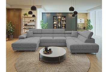 Gabina Soffa med Divan och Schäslong 4-sits - Grå - Products - Möbler - Soffa - Divansoffa & schäslongsoffa - 4 sits soffa med divan