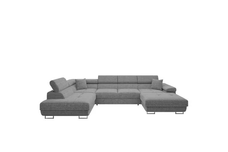 Gabina Soffa med Divan och Schäslong 4-sits - Grå - Products - Möbler - Soffa - Divansoffa & schäslongsoffa - 4 sits soffa med divan