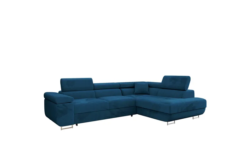 Gabina Soffa med Schäslong 3-sits - Blå - Products - Möbler - Soffa - Divansoffa & schäslongsoffa - 3 sits soffa med divan