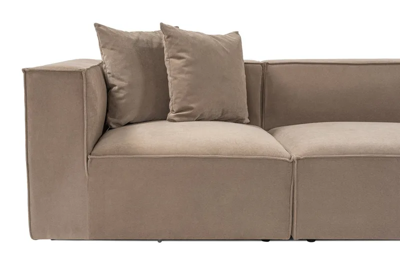 Gregor Soffa med Divan 4-sits - Cappucino - Products - Möbler - Soffa - Divansoffa & schäslongsoffa - 4 sits soffa med divan