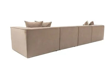 Gregor Soffa med Divan 4-sits - Cappucino - Products - Möbler - Soffa - Divansoffa & schäslongsoffa - 4 sits soffa med divan