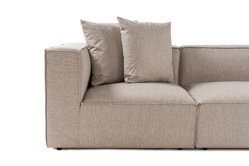 Gregor Soffa med Divan 4-sits - Sand beige - Products - Möbler - Soffa - Divansoffa & schäslongsoffa - 4 sits soffa med divan