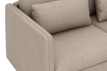 Lovis 3-sits Soffa med vändbar Divan i tyg - Beige - Products - Möbler - Soffa - Divansoffa & schäslongsoffa - 3 sits soffa med divan