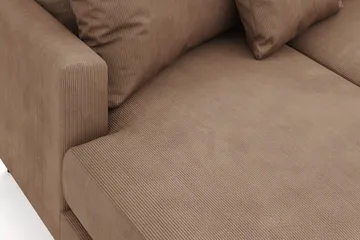 Menard 4-sits Högervänd Stor U-formad Djup Soffa med Divan och Schäslong i Manchester - Brun - Products - Möbler - Soffa - Divansoffa & schäslongsoffa - 4 sits soffa med divan