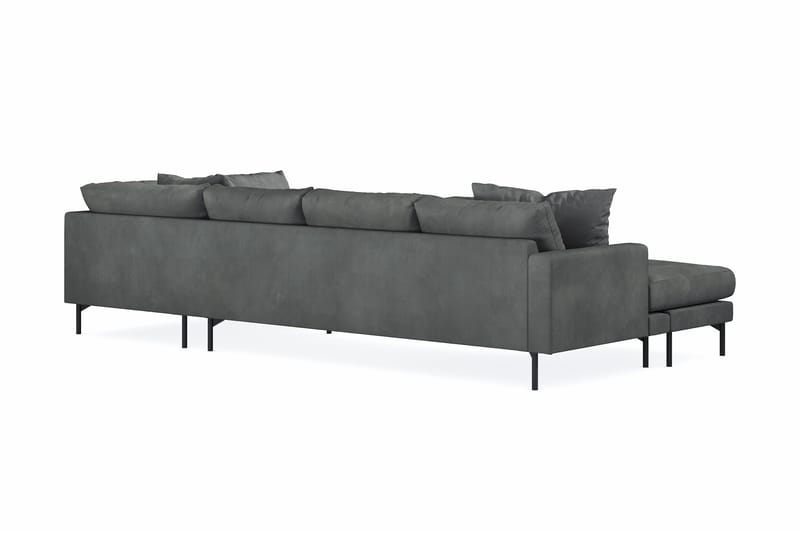 Menard 4-sits Högervänd Stor U-formad Djup Soffa med Divan och Schäslong i Manchester - Grå - Products - Möbler - Soffa - Divansoffa & schäslongsoffa - 4 sits soffa med divan