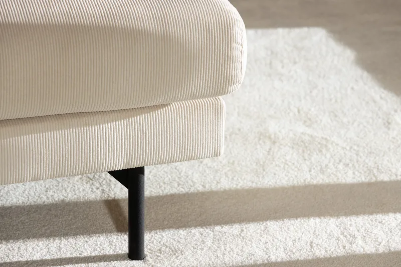 Menard 4-sits Vänstervänd L-formad Djup Schäslongsoffa i Manchester - Beige - Products - Möbler - Soffa - Divansoffa & schäslongsoffa - 4 sits soffa med divan