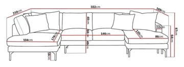 Menard 4-sits Vänstervänd Stor U-formad Djup Large Soffa med Divan och Schäslong i Manchester - Greige - Products - Möbler - Soffa - Divansoffa & schäslongsoffa - 4 sits soffa med divan