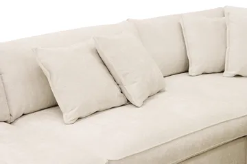 Rossita Lyx 4-sits Extra djup Soffa med Schäslong Höger - Beige Chenille - Products - Möbler - Soffa - Divansoffa & schäslongsoffa - 4 sits soffa med divan
