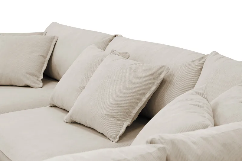 Rossita Lyx 4-sits Extra djup Soffa med Schäslong Höger - Greige Manchester - Products - Möbler - Soffa - Divansoffa & schäslongsoffa - 4 sits soffa med divan