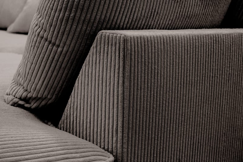 Rossita Lyx 4-sits Extra djup Soffa med Schäslong Höger - Mörkgrå Manchester - Products - Möbler - Soffa - Divansoffa & schäslongsoffa - 4 sits soffa med divan