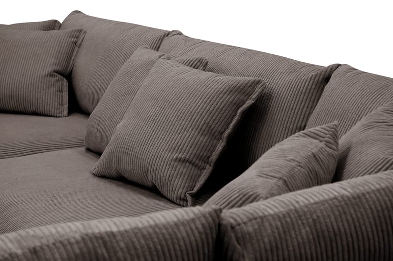 Rossita Lyx 4-sits Extra djup Soffa med Schäslong Höger - Mörkgrå Manchester - Products - Möbler - Soffa - Divansoffa & schäslongsoffa - 4 sits soffa med divan