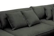 Rossita Lyx 4-sits Extra djup Soffa med Schäslong Höger - Mörkgrön Manchester - Products - Möbler - Soffa - Divansoffa & schäslongsoffa - 4 sits soffa med divan