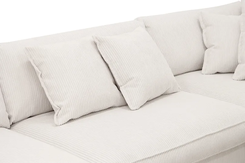Rossita Lyx 4-sits Extra djup Soffa med Schäslong Höger - Offwhite Manchester - Products - Möbler - Soffa - Divansoffa & schäslongsoffa - 4 sits soffa med divan