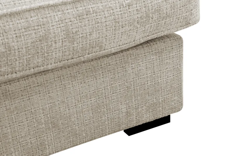 Rossita Lyx 4-sits Extra djup Soffa med Schäslong Vänster - Beige Chenille - Products - Möbler - Soffa - Divansoffa & schäslongsoffa - 4 sits soffa med divan