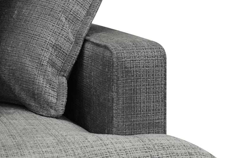 Rossita Lyx 4-sits Extra djup Soffa med Schäslong Vänster - Grå Chenille - Products - Möbler - Soffa - Divansoffa & schäslongsoffa - 4 sits soffa med divan