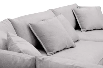 Rossita Lyx 4-sits Extra djup Soffa med Schäslong Vänster - Grå Chenille - Products - Möbler - Soffa - Divansoffa & schäslongsoffa - 4 sits soffa med divan
