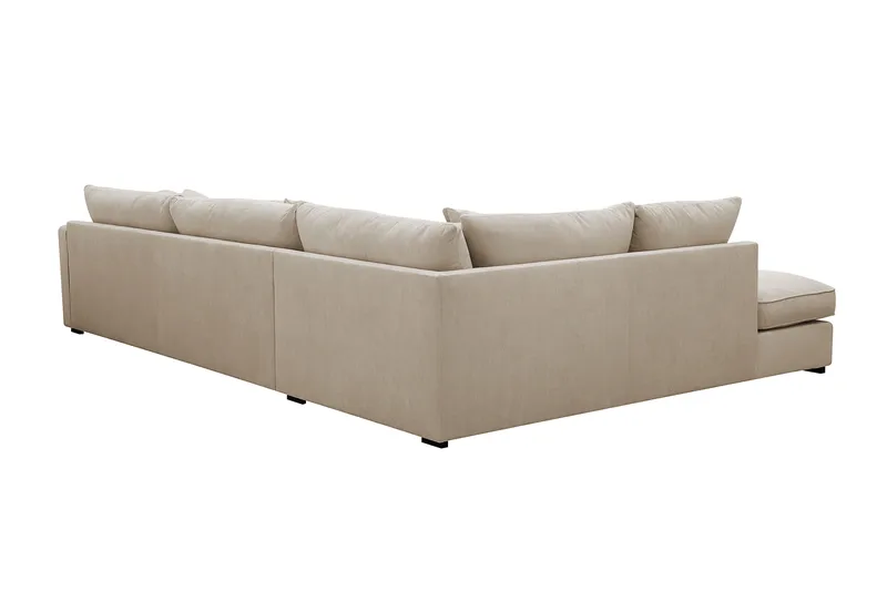 Rossita Lyx 4-sits Extra djup Soffa med Schäslong Vänster - Greige Manchester - Products - Möbler - Soffa - Divansoffa & schäslongsoffa - 4 sits soffa med divan