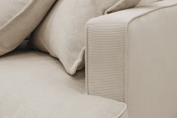 Rossita Lyx 4-sits Extra djup Soffa med Schäslong Vänster - Greige Manchester - Products - Möbler - Soffa - Divansoffa & schäslongsoffa - 4 sits soffa med divan