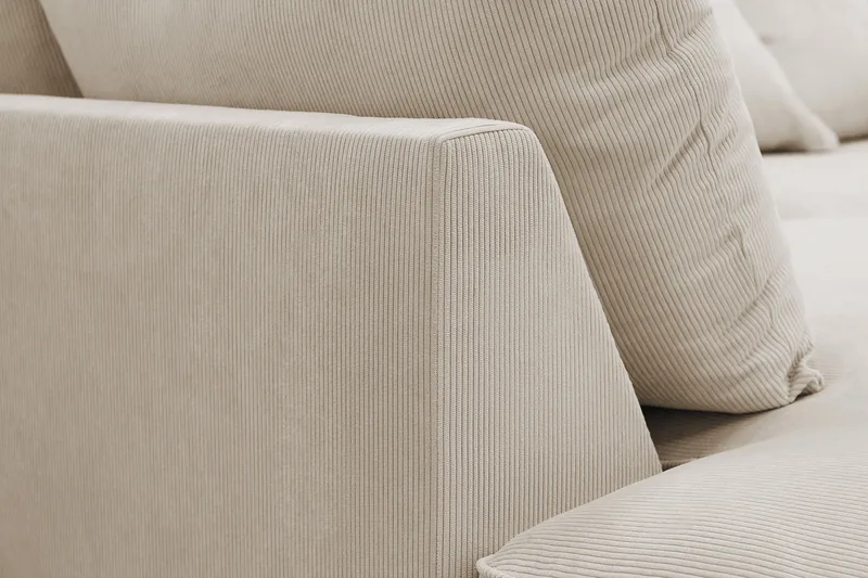 Rossita Lyx 4-sits Extra djup Soffa med Schäslong Vänster - Greige Manchester - Products - Möbler - Soffa - Divansoffa & schäslongsoffa - 4 sits soffa med divan