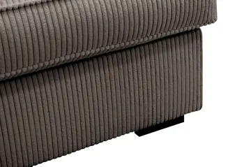 Rossita Lyx 4-sits Extra djup Soffa med Schäslong Vänster - Mörkgrå Manchester - Products - Möbler - Soffa - Divansoffa & schäslongsoffa - 4 sits soffa med divan