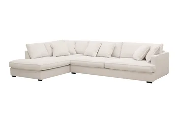 Rossita Lyx 4-sits Extra djup Soffa med Schäslong Vänster - Offwhite Manchester - Products - Möbler - Soffa - Divansoffa & schäslongsoffa - 4 sits soffa med divan
