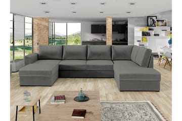 Taberk Soffa med Divan och Schäslong 4-sits - Grå - Products - Möbler - Soffa - Divansoffa & schäslongsoffa - 4 sits soffa med divan