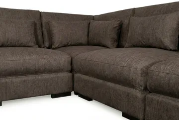 Dubai Hörnsoffa Extra Djup i Chenille - Mörkbrun - Products - Möbler - Soffa - Hörnsoffa