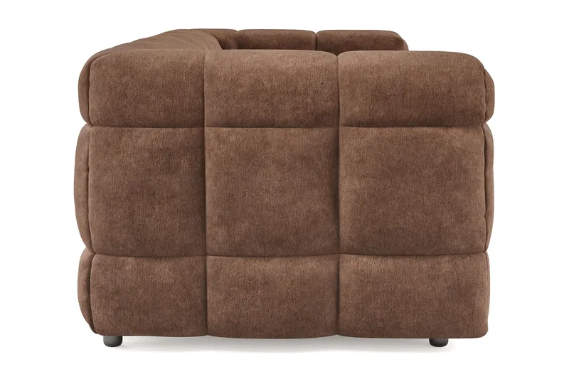 Elise 3-sits Bubblig Soffa - Brun - Products - Möbler - Soffa - 3 sits soffa