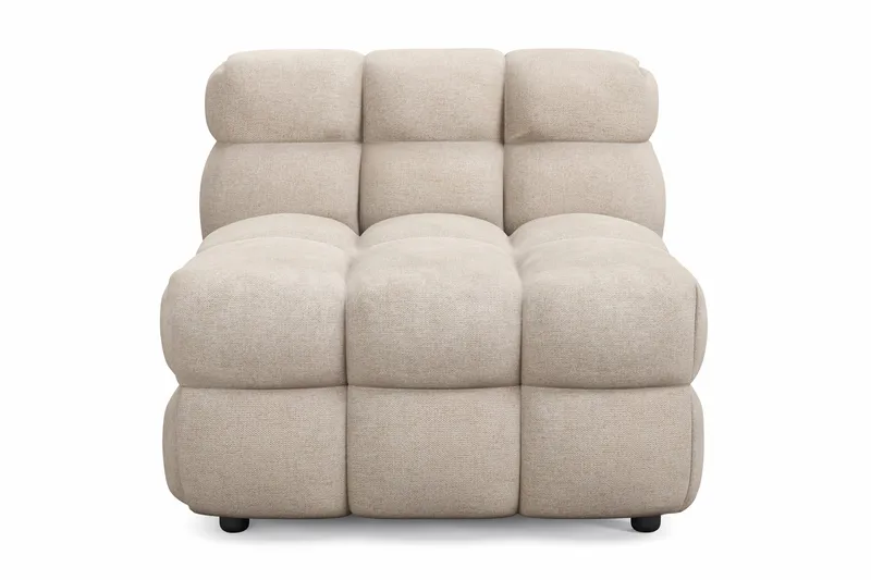 Elise Bubblig Soffgrupp 4-sits Divansoffa Höger + Fåtölj - Beige - Products - Möbler - Soffa - Soffgrupp