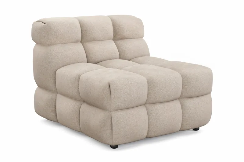 Elise Bubblig Soffgrupp 4-sits Divansoffa Höger + Fåtölj - Beige - Products - Möbler - Soffa - Soffgrupp