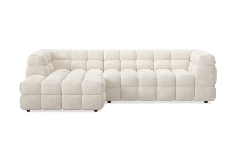 Elise Bubblig Soffgrupp 4-sits Divansoffa Vänster + Fåtölj - Beige - Products - Möbler - Soffa - Soffgrupp