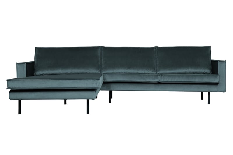 Lissbon Divansoffa Vänster - Blågrön - Products - Möbler - Soffa - Sammetssoffa
