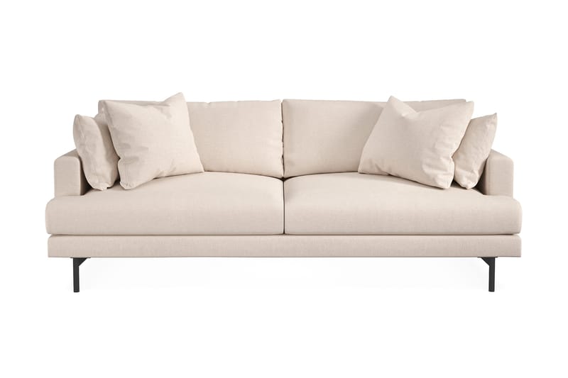 Menard 4-sits Djup Tygsoffa, Beige