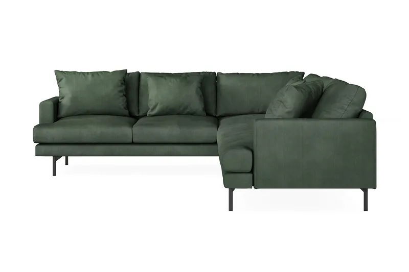 Menard 6-sits Vänstervänd L-formad Hörnsoffa i Manchester - Grön - Products - Möbler - Soffa - Hörnsoffa