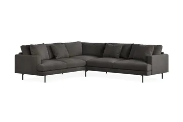 Menard 6-sits Vänstervänd L-formad Hörnsoffa i Manchester - Mörkgrå - Products - Möbler - Soffa - Hörnsoffa