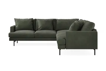 Menard 6-sits Vänstervänd L-formad Hörnsoffa i Manchester - Mörkgrön - Products - Möbler - Soffa - Hörnsoffa