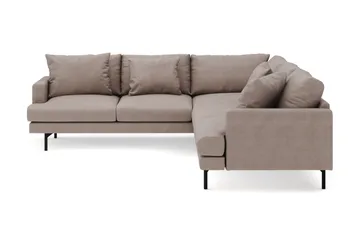 Menard 6-sits Vänstervänd L-formad Hörnsoffa i Tyg - Brun - Products - Möbler - Soffa - Hörnsoffa
