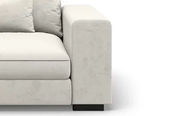 Dubai Armstöd Höger Sammet - Vit - Products - Möbler - Soffa - Modulsoffa - Övriga moduler till modulsoffa