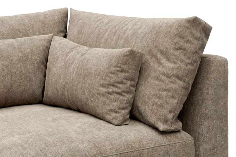 Dubai Hörnmodul i Tyg Extra Djup - Beige/Grå - Products - Möbler - Soffa - Modulsoffa - Hörnmodul