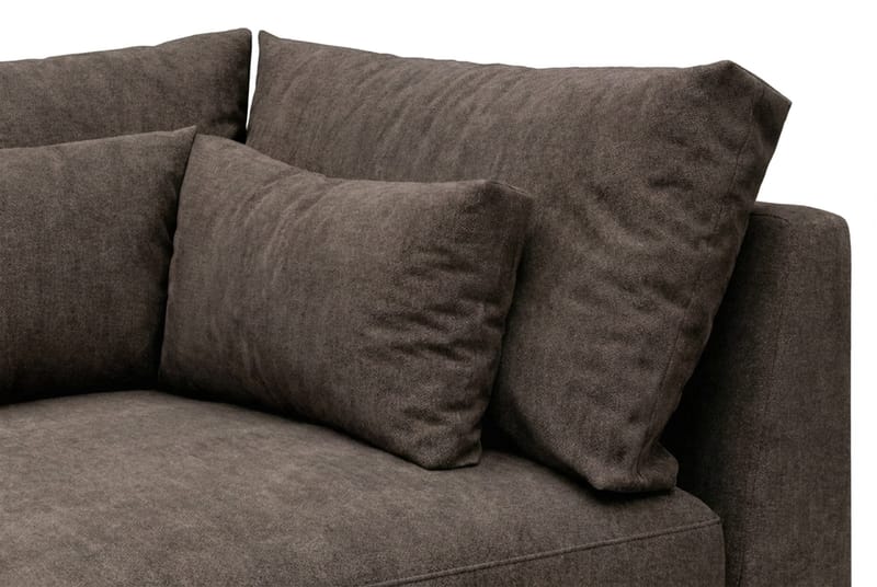 Dubai Hörnmodul i Tyg Extra Djup - Mörkbrun - Products - Möbler - Soffa - Modulsoffa - Hörnmodul