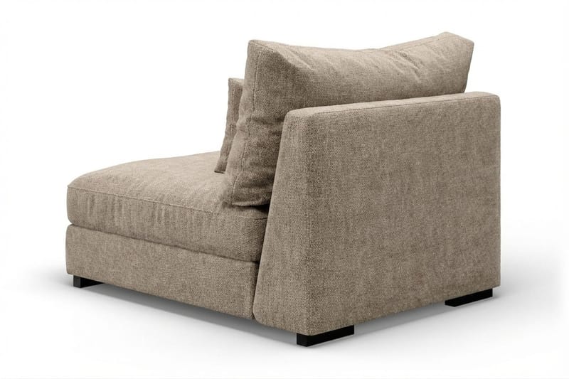 Dubai Mittmodul i Tyg Extra Djup - Beige/Grå - Products - Möbler - Soffa - Modulsoffa - Mittmodul