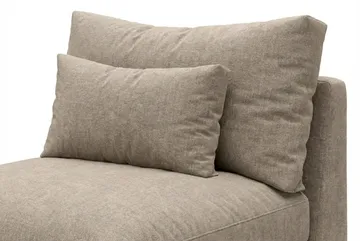 Dubai Mittmodul i Tyg Extra Djup - Beige/Grå - Products - Möbler - Soffa - Modulsoffa - Mittmodul