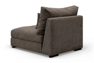 Dubai Mittmodul i Tyg Extra Djup - Mörkbrun - Products - Möbler - Soffa - Modulsoffa - Mittmodul