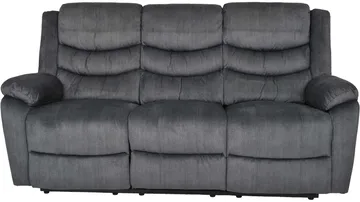 Olvani 3-sits Reclinersoffa i tyg elektrisk - Grå - Products - Möbler - Soffa - Biosoffa & reclinersoffa