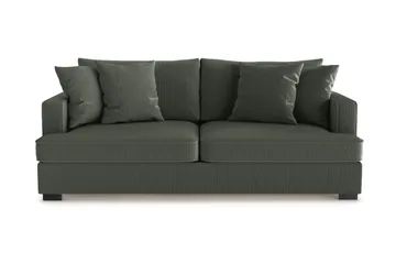 Rossita 3-sits Djup Soffa i Manchester - Mörkgrön - Products - Möbler - Soffa - 3 sits soffa