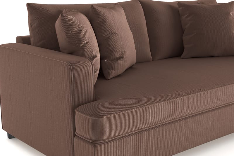 Rossita Djup 3-sits Sammetsoffa Hel dyna - Products - Möbler - Soffa - 3 sits soffa