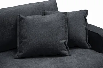 Rossita Lyx 2,5-sits Extra djup Soffa i Chenille - Svart - Products - Möbler - Soffa - 3 sits soffa