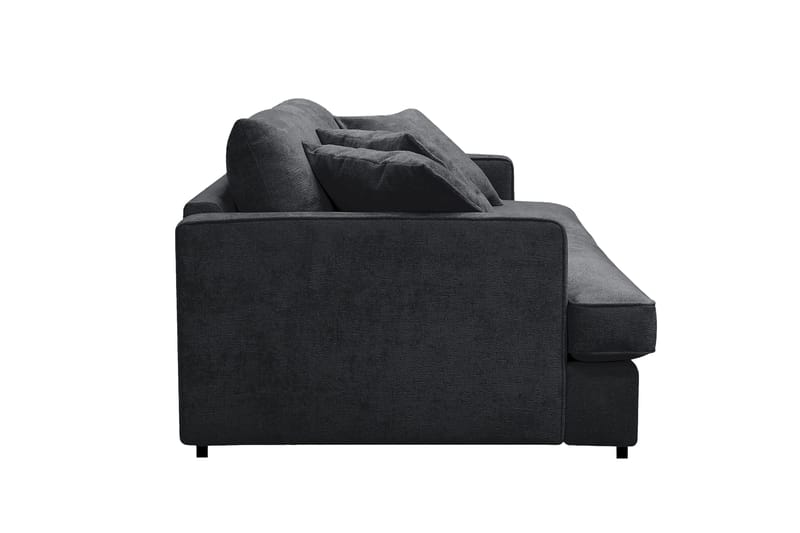 Rossita Lyx 2,5-sits Extra djup Soffa i Chenille - Svart - Products - Möbler - Soffa - 3 sits soffa